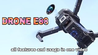 Drone E88  all features and usage in one video [upl. by Adine657]