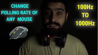 Change Polling Rate Of Any Mouse  Fast Response  Simple Mouse To Gaming Mouse [upl. by Aitercal]