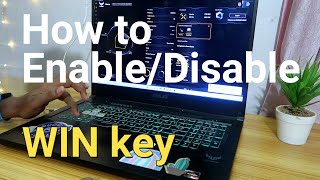 How to EnableDisable WIN Key in Armoury Crate  ASUS TUF amp ROG Gaming Laptop  Windows 10 amp 11 [upl. by Vasta]