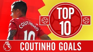 Top 10 Philippe Coutinhos Premier League screamers for Liverpool [upl. by Noswal]