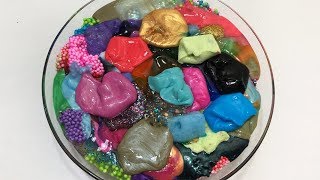 MIXING ALL MY SLIMES SLIMESMOOTHIE SATISFYING SLIME  9 [upl. by Abla]