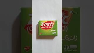 Zyrtec  Cetirizine  10 mg Tablets price [upl. by Atteirneh]