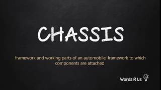 How to Pronounce CHASSIS in American English [upl. by Lemmor]