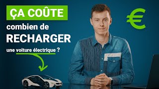 En vrai ça coûte combien de recharger une voiture électrique à domicile en ville sur autoroute [upl. by Ahsiaa178]