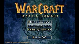 Warcraft 1 Orcs and Humans  Full Human Campaign Walkthrough  Longplay  Speedrun [upl. by Nibla]