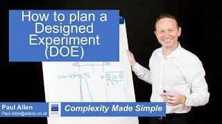 Planning a Designed Experiment DOE  6 Sigma Tutorial [upl. by Toft]