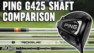 PING G425 Driver Shaft Options  Trackman Test and Comparison [upl. by Ecneps]