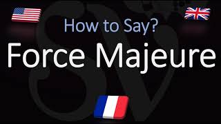 How to Pronounce Force Majeure CORRECTLY English American French Pronunciation [upl. by Philender]