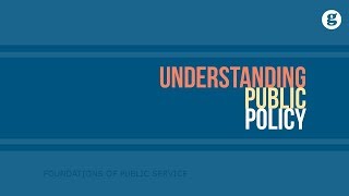 Understanding Public Policy [upl. by Emelita]