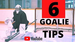 NHL GOALIE COACH 6 TIPS FOR BETTER GOALTENDING [upl. by Ellatnahc]