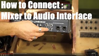 Easy way to Connect Audio Interface to a Mixer [upl. by Ahtinak]