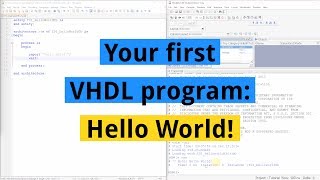 How to create your first VHDL program Hello World [upl. by Euqinomad387]