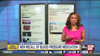 Blood pressure medication recalled over cancer concerns [upl. by Nednarb]