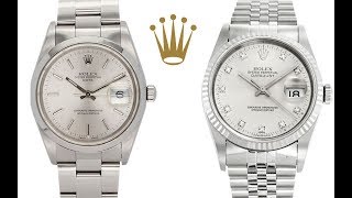 Whats The Difference Rolex Datejust Vs Rolex Oyster Perpetual Date [upl. by Hume]