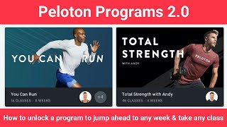 Tip How to unlock any Peloton program jump ahead to any week and take any class [upl. by Niple690]