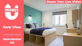 The Cheap Student Accommodation In Manchester  Park View Room Tour [upl. by Rasaec]