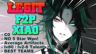 BEST ACTUAL F2P Xiao Guide  Best f2p Teams Weapons Artifacts amp Gameplay  Genshin Impact [upl. by Nerrot]