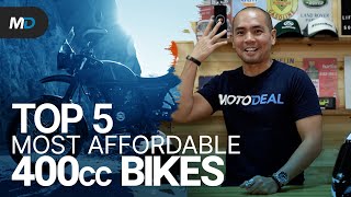 Top 5 Most Affordable 400cc Bikes  Behind a Desk [upl. by Pruchno]