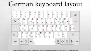 German keyboard layout [upl. by Incrocci117]