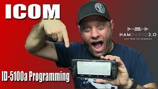 Icom ID5100a Unboxing and Programming [upl. by Akinnor]