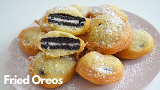 EASY DEEP FRIED OREOS RECIPE  WITH PANCAKE MIX [upl. by Irv]