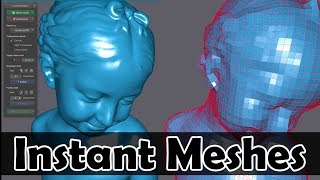 Instant Meshes  Must Have Free 3D Retopology Tool [upl. by Kurzawa]