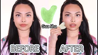 Gua Sha Facial Massage for A Slimmer Face [upl. by Jesher]