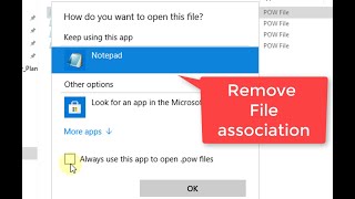 Remove File Type Associations to Default  None in Windows 10 [upl. by Marozik]