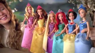 Disney Princess 2013 MATTEL Sparkling Dolls Commercial [upl. by Xenophon404]