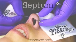 Septum Piercing procedure [upl. by Cozmo]