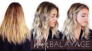 Ashy Blonde Balayage Hair Transformation  How to Foilayage Easy Tutorial [upl. by Lokkin]