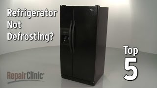 Refrigerator Isn’t Defrosting — Refrigerator Troubleshooting [upl. by Eeznyl]