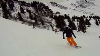 Harakiri black piste 18 Mayrhofen triple crash  GOPRO [upl. by Halstead]