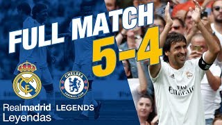 FULL MATCH  Real Madrid Leyendas 5  4 Chelsea Legends [upl. by Huntley]