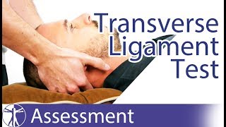 Transverse Ligament Test  Upper Cervical Spine Instability [upl. by Nylhsa]