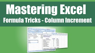 Drag Formula Down But Have Column Increment [upl. by Adnarrim812]