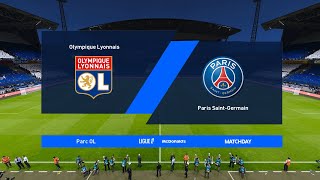 Lyon vs PSG  Ligue 1 20242025  eFootball PES [upl. by Elexa]