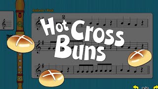 Recorder Song 5 Hot Cross Buns [upl. by Alamac]