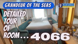 Grandeur of the Seas  ROOM TOUR Ocean View 4066 cruise cruiselife royalcaribbean [upl. by Cirderf]