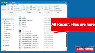 How to view recent files and folders in windows 10 [upl. by Spencer]