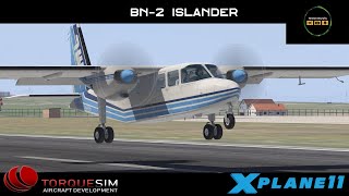 X Plane 11 BN2 Islander TorqueSim [upl. by Arabelle]