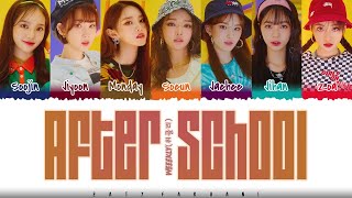 WEEEKLY  AFTER SCHOOL Lyrics Color CodedHanRomEng [upl. by Nnaeiluj]