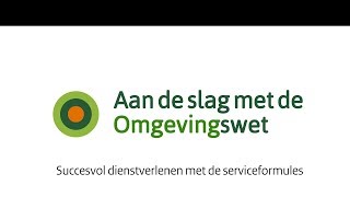 Animatie Serviceformules Omgevingswet [upl. by Jary]