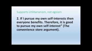 Ethical Egoism Lecture [upl. by Rosenkrantz98]