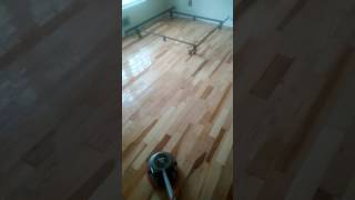 Hardwood Floor Cleaning using Oreck Orbirter [upl. by Ondrea384]