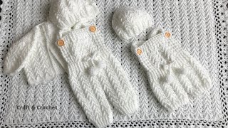 Easy crochet baby overallcraft amp crochet baby rompers [upl. by Chantalle511]