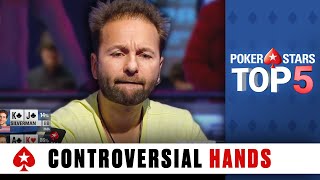 Most Controversial Poker Hands ♠️ Poker Top 5 ♠️ PokerStars Global [upl. by Aij]