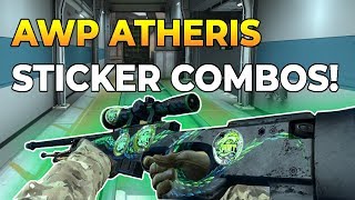 CSGO  AWP Atheris Sticker Combinations [upl. by Eellek]