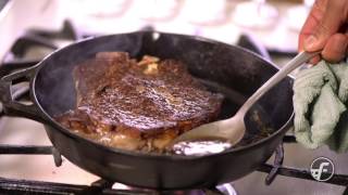 How To Make Pan Seared ButterBasted Steak [upl. by Minica]