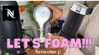 How To Foam Milk With Aeroccino 3 Make Coffee With Foam Tips amp Tricks  Easy Foamed Latte Recipe [upl. by Sirk19]